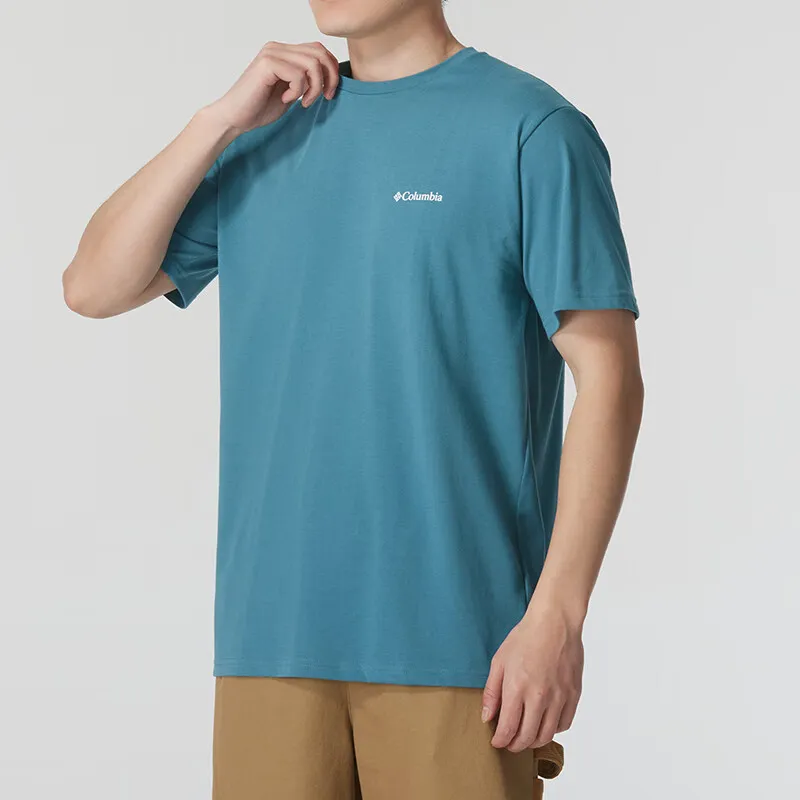 Columbia T Shirt Men's Sky Blue-2