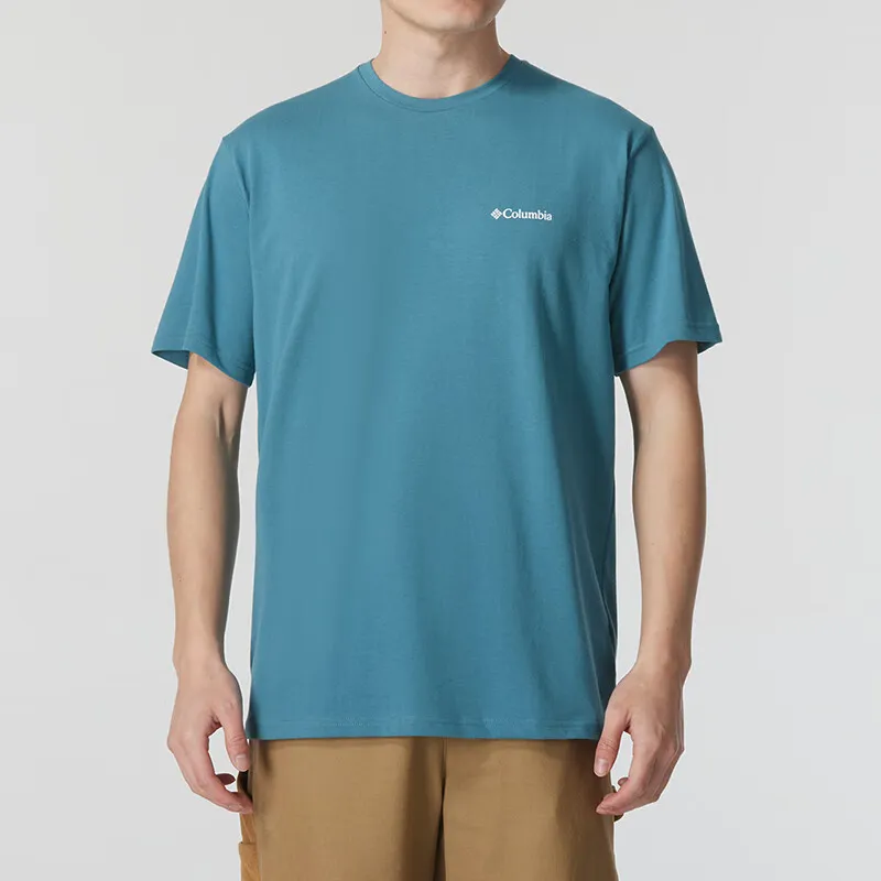 Columbia T Shirt Men's Sky Blue-3