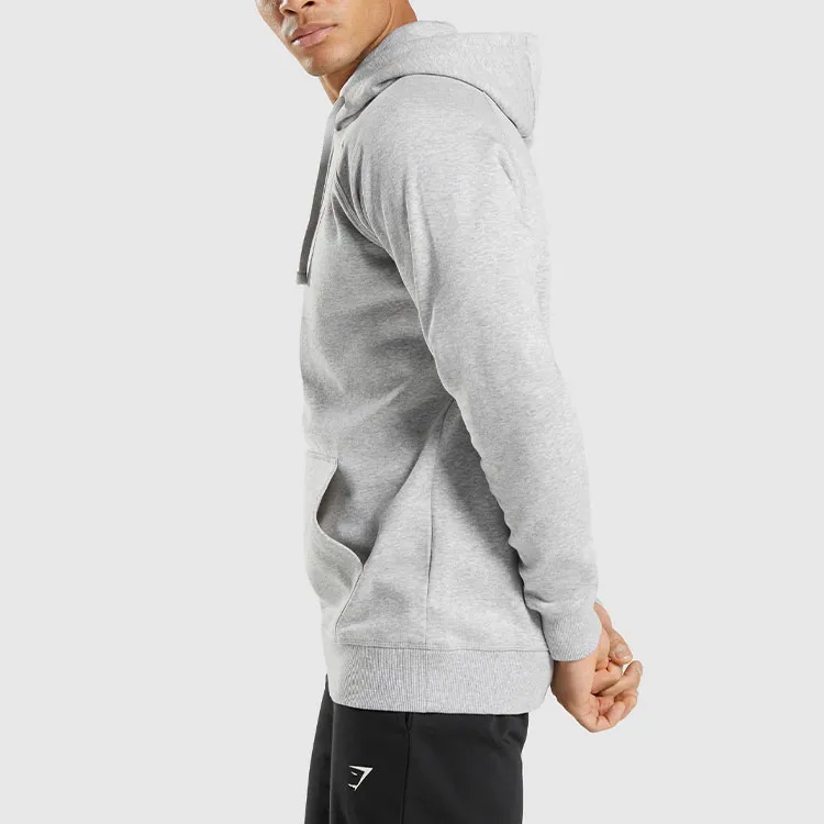 GYMSHARK CREST Sweatshirt Men's Light Gray Mudstone-2