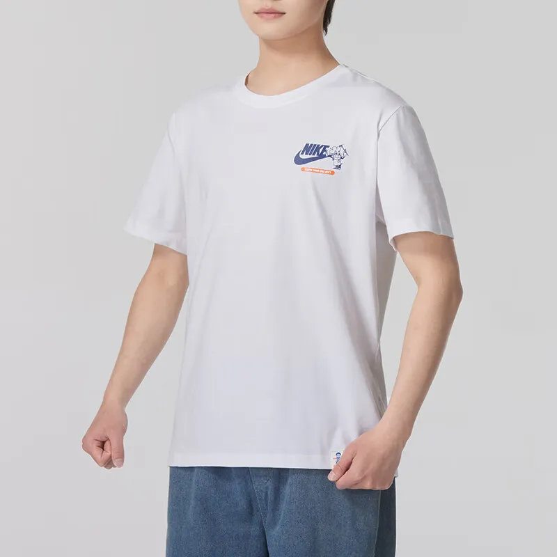 Nike T Shirts Men White-3
