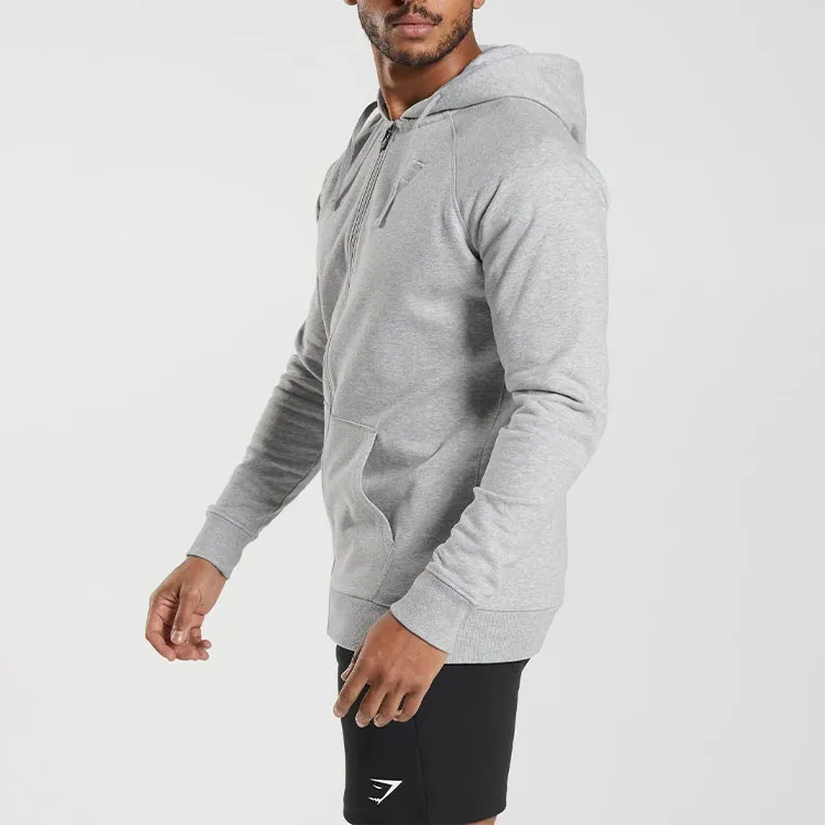 GYMSHARK CREST Sweatshirt Men's Light Gray Mudstone-2