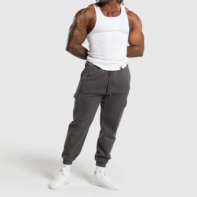 GYMSHARK PREMIUM Cargo Pants Men's Black's-3