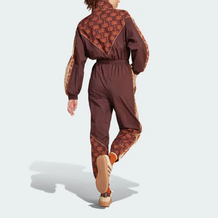 Adidas x FARM RIO Bodysuits Women's Mysterious Brown/Easy Yellow/Orange-3
