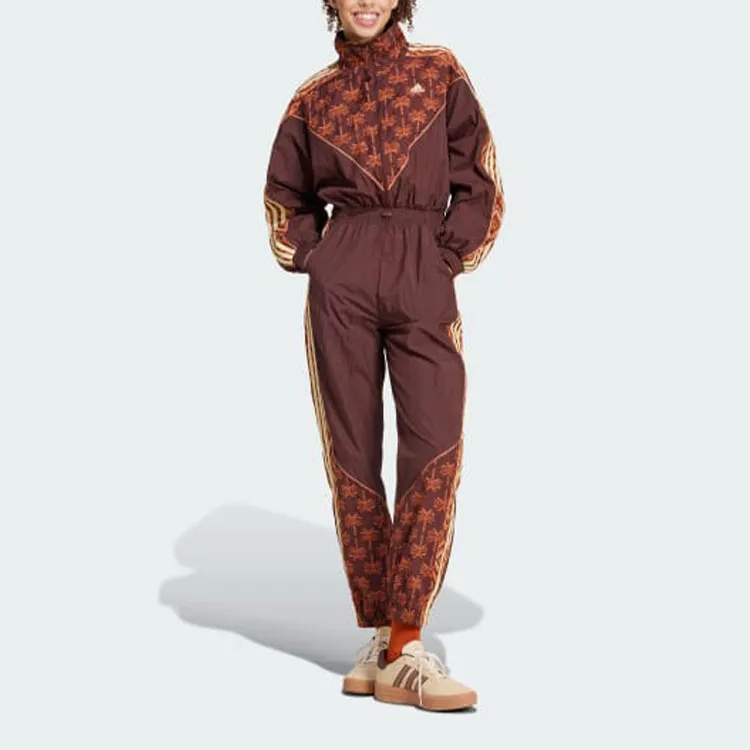 Adidas x FARM RIO Bodysuits Women's Mysterious Brown/Easy Yellow/Orange-1