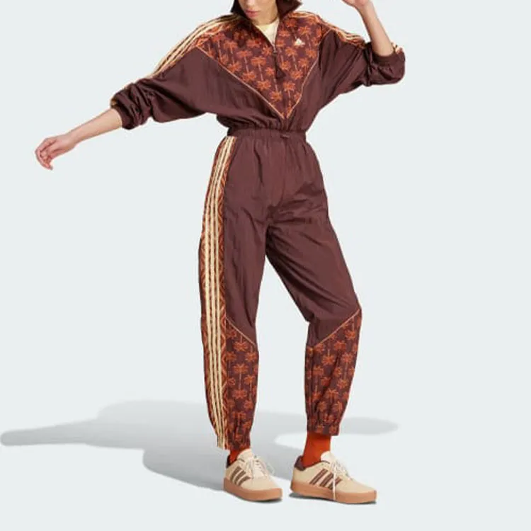 Adidas x FARM RIO Bodysuits Women's Mysterious Brown/Easy Yellow/Orange-2