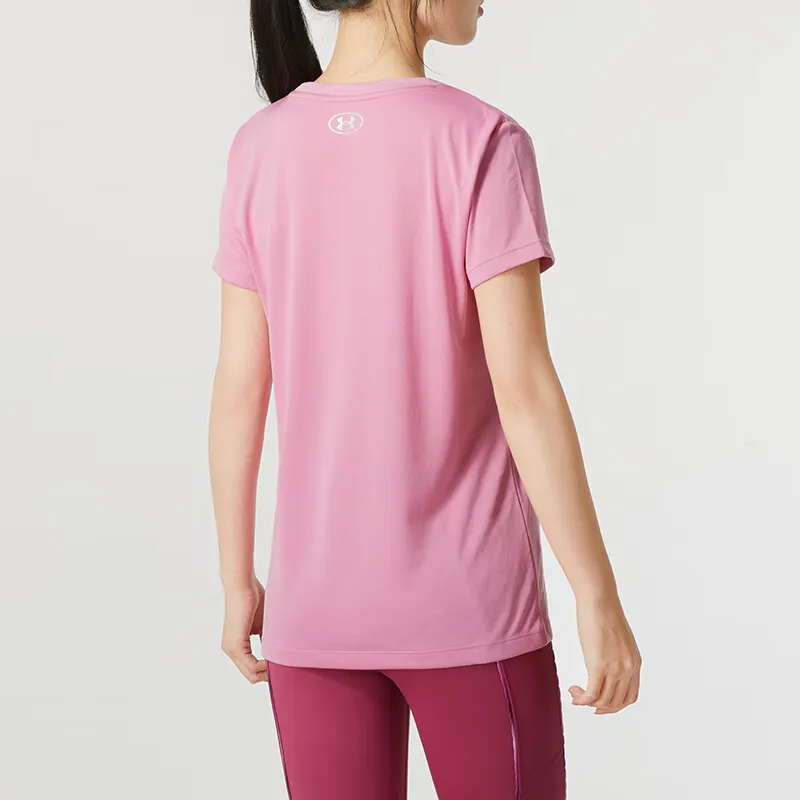 Under Armour Raglan Sleeve Short Sleeved T Shirts Women's Bright Pink-3