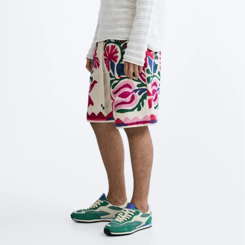 ZARA Casual Shorts Men's Deep Pink-2