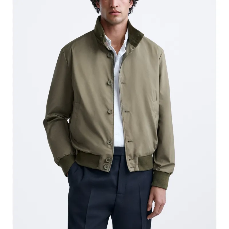 ZARA Jackets & Coats Men's Olive Green-1