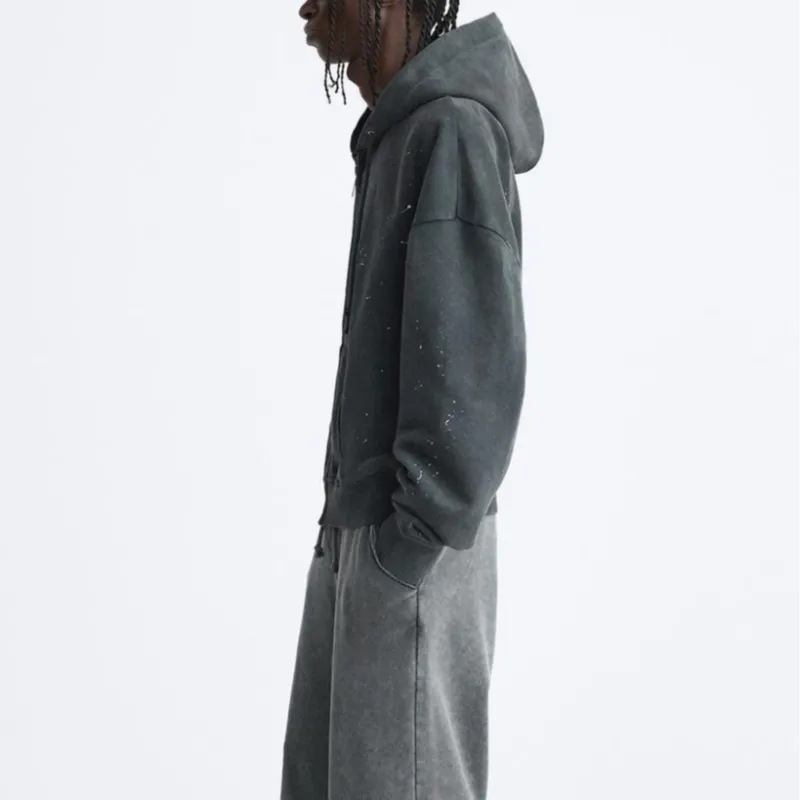 ZARA Sweatshirt Men's Deep Anthracite-3
