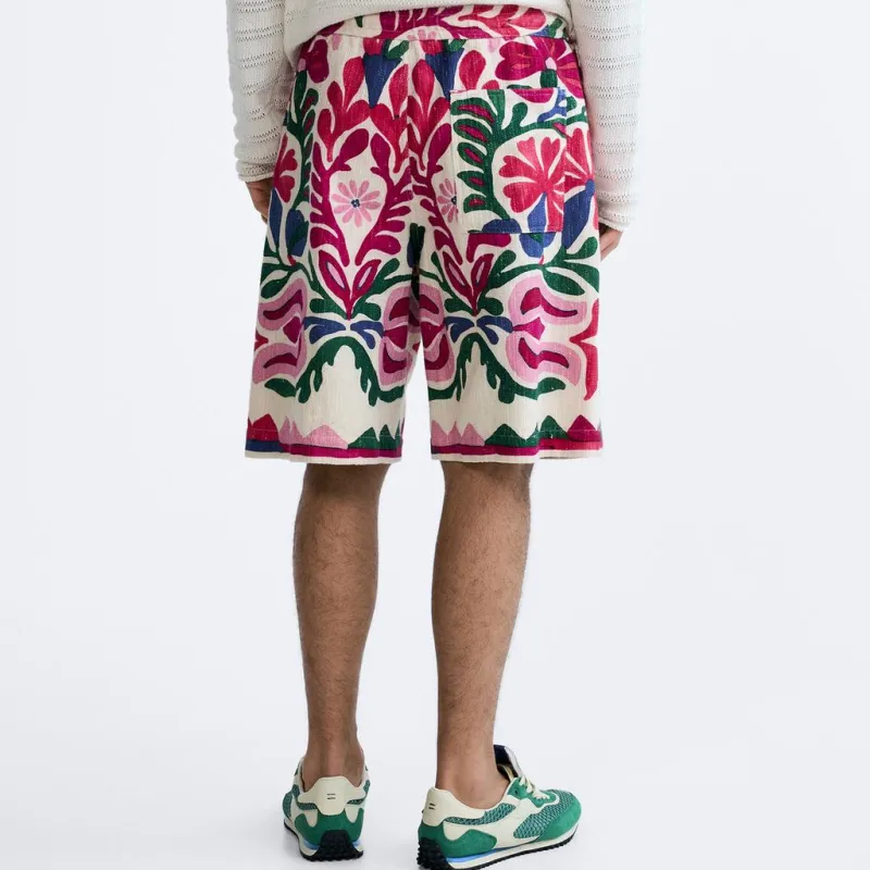 ZARA Casual Shorts Men's Deep Pink-1
