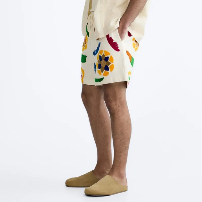 ZARA Casual Shorts Men's Multicolor-2