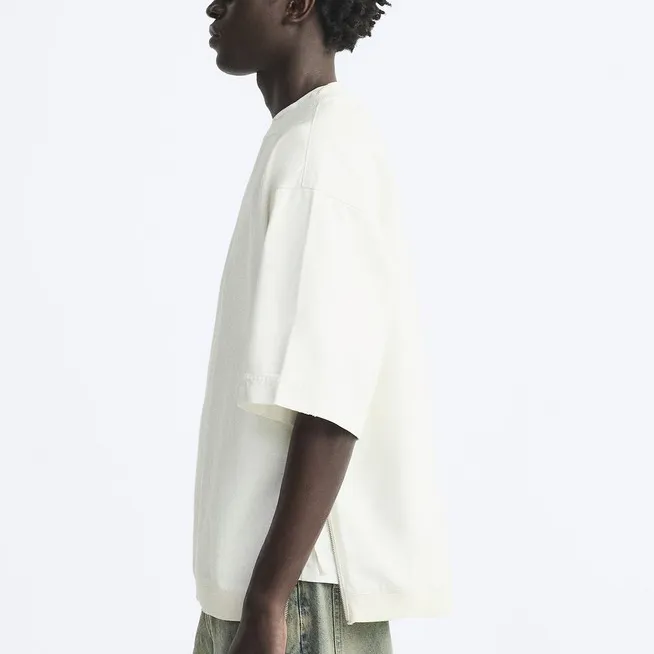 ZARA Sweatshirt Men's Frosted White-2