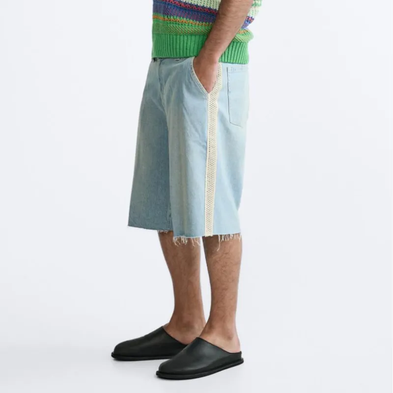 ZARA Casual Shorts Men's Light Blue-4