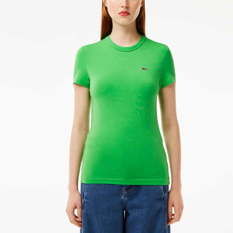 LACOSTE Logo appliqué Organic Cotton T shirt-1