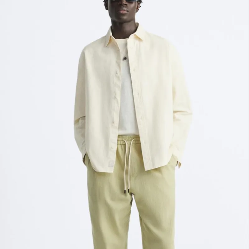 ZARA Casual Pants Men's Light Khaki-2