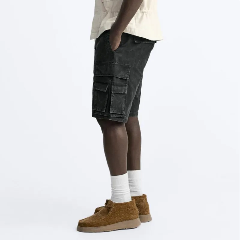 ZARA Casual Shorts Men's Dark Gray-4