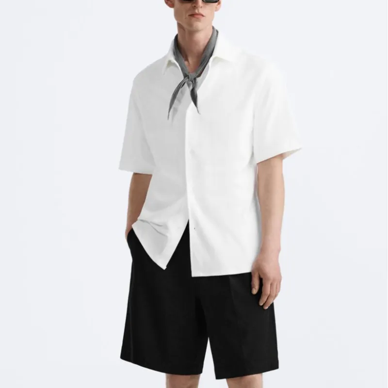 ZARA Shirts Men White-2