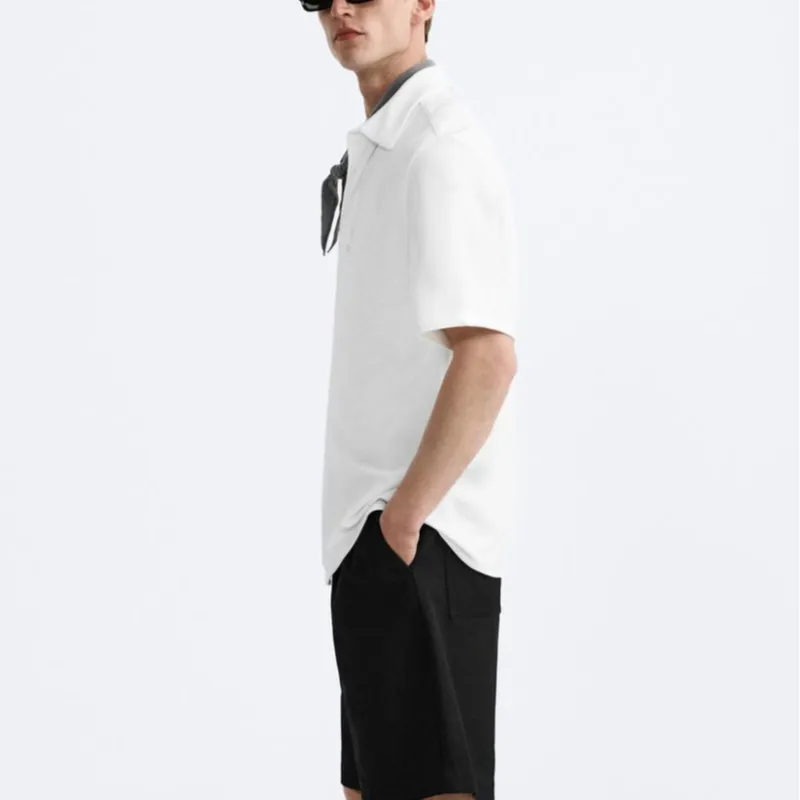 ZARA Shirts Men White-4