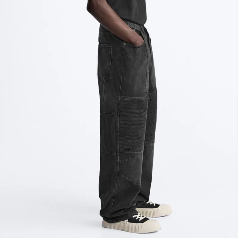 ZARA Jeans Men Black-2