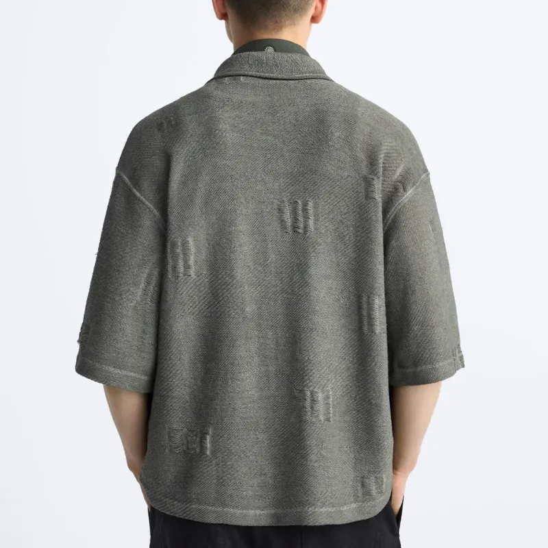 ZARA Shirts Men Khaki-3
