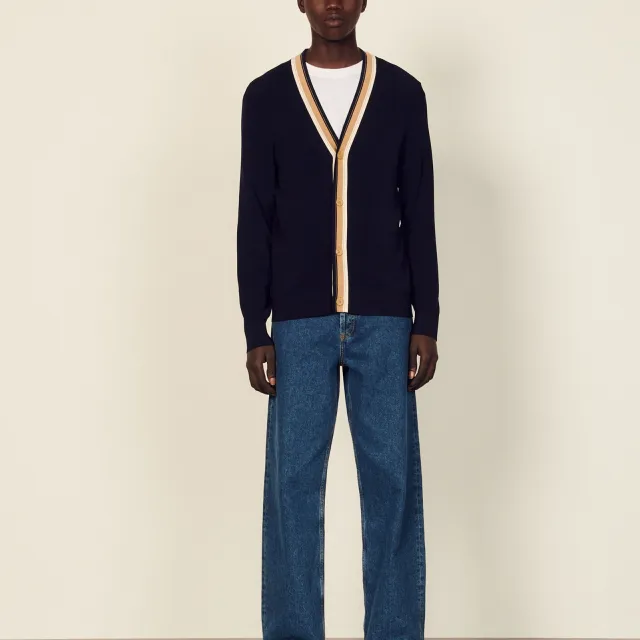 Sandro Knitwear Men's Dark Blue-1