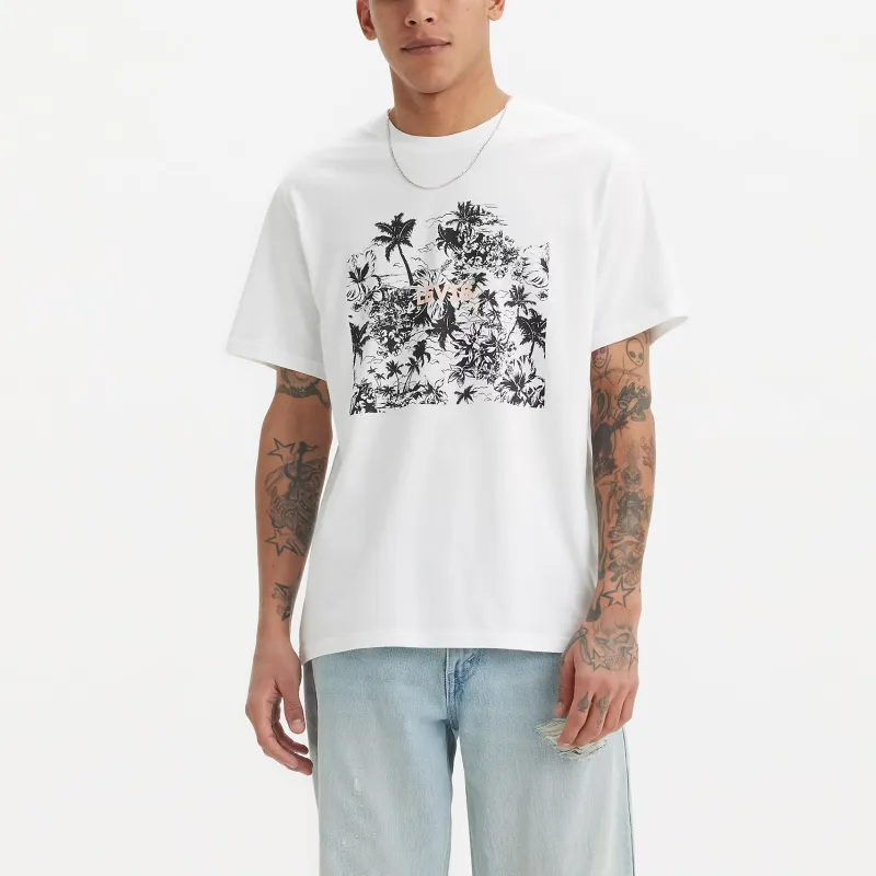 Levis T-Shirts Men White-1