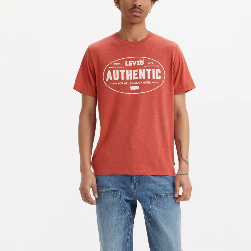 Levis T-Shirts Men Red-1