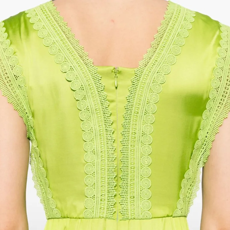 DVF Diane Von Furstenberg SS24 Sleeveless Dress Women's Apple Green-1