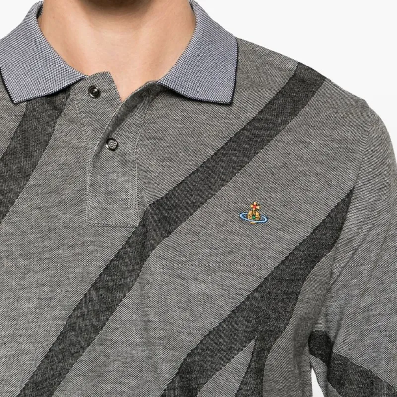 Vivienne Westwood SS24 Polo Shirt Men's Gray-4
