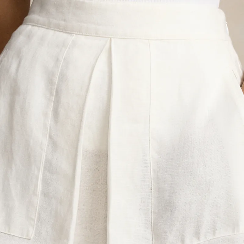 Polo Ralph Lauren SS24 Casual Short Skirts Women's White-5