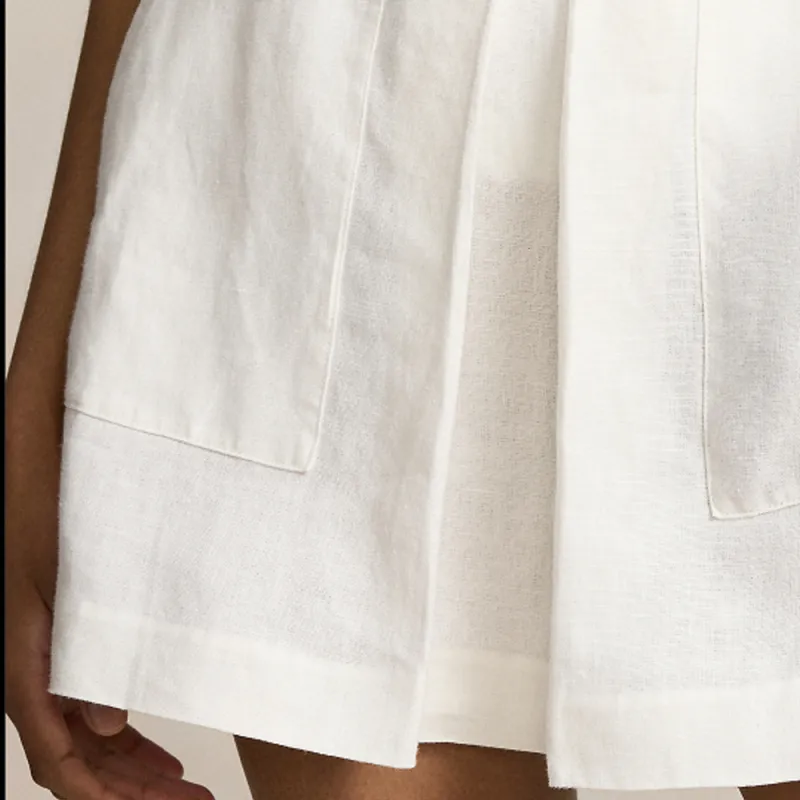 Polo Ralph Lauren SS24 Casual Short Skirts Women's White-3