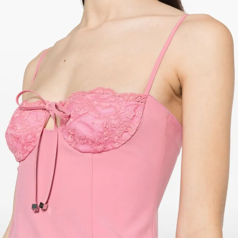 Blumarine Lace-detail Mini Dress-3