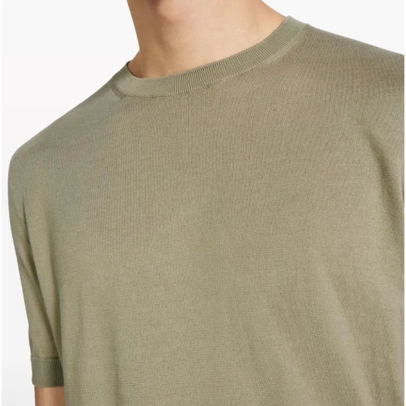 Ermenegildo Zegna Crewneck Fine-Knit T-Shirt-3