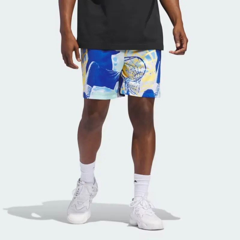 Adidas Casual Shorts Unisex Royal Blue/Spark-3