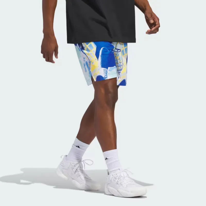 Adidas Casual Shorts Unisex Royal Blue/Spark-1