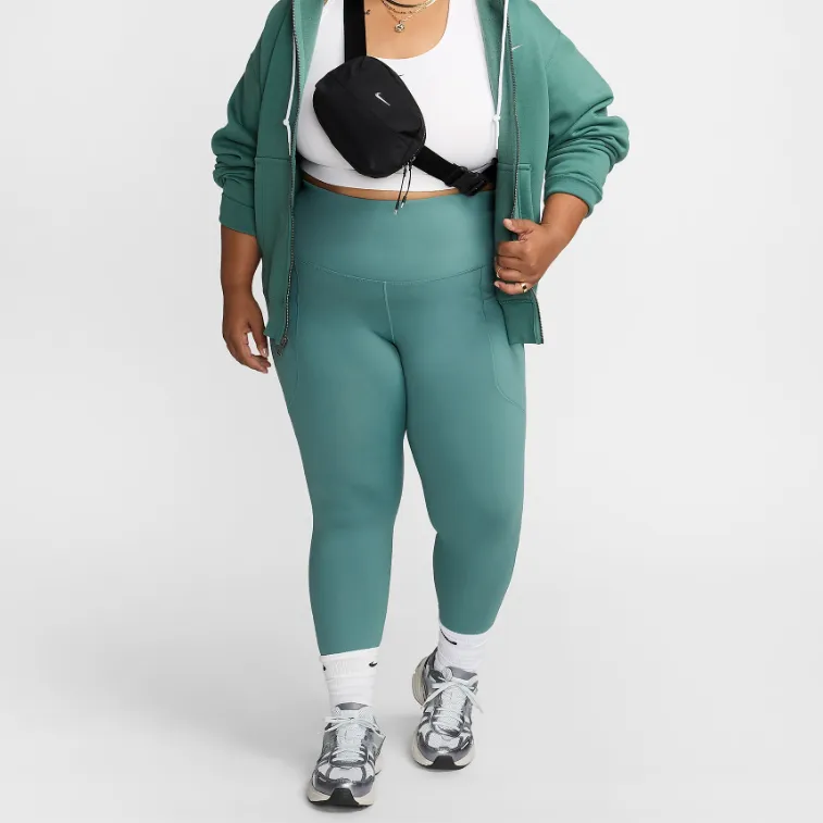Nike One Women's High-Waisted 7/8 Leggings With Pockets Plus Size-2