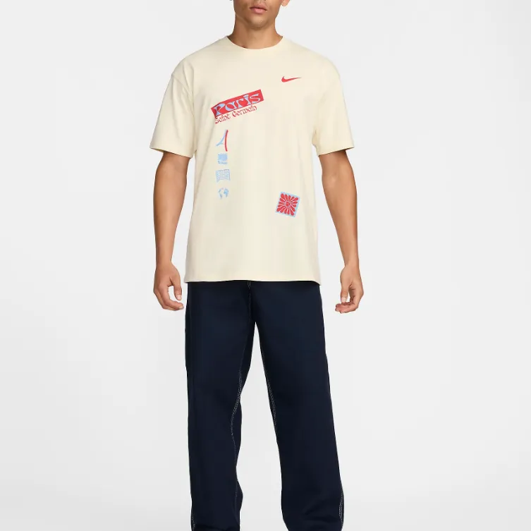 Nike Paris Saint Germain T Shirt Men's Coconut Milk-2