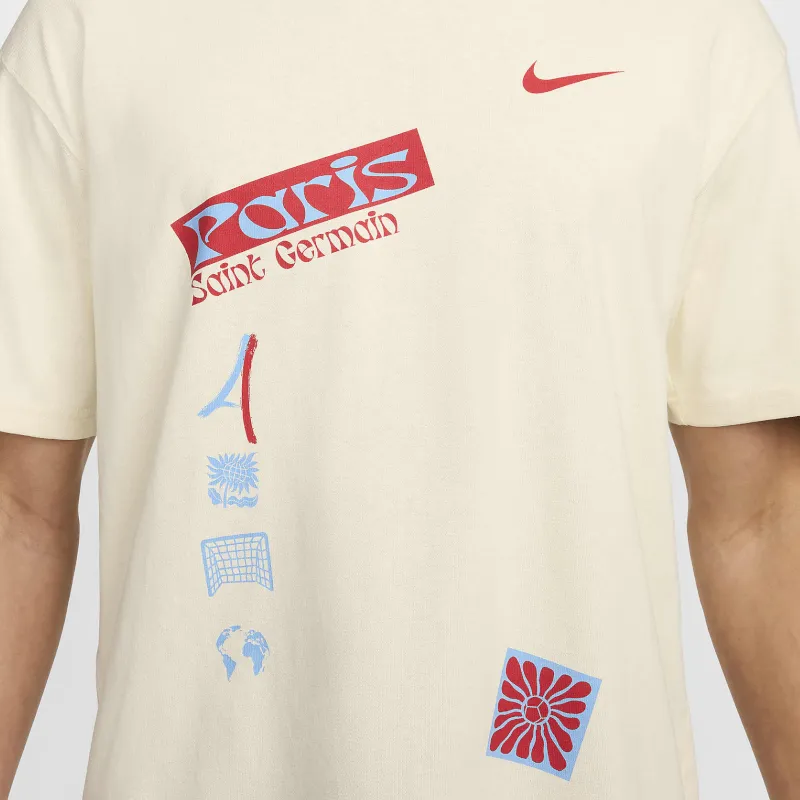 Nike Paris Saint Germain T Shirt Men's Coconut Milk-3