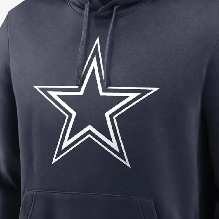Nike Dallas Cowboys Logo Club Men's Nike Nfl Pullover Hoodie-4