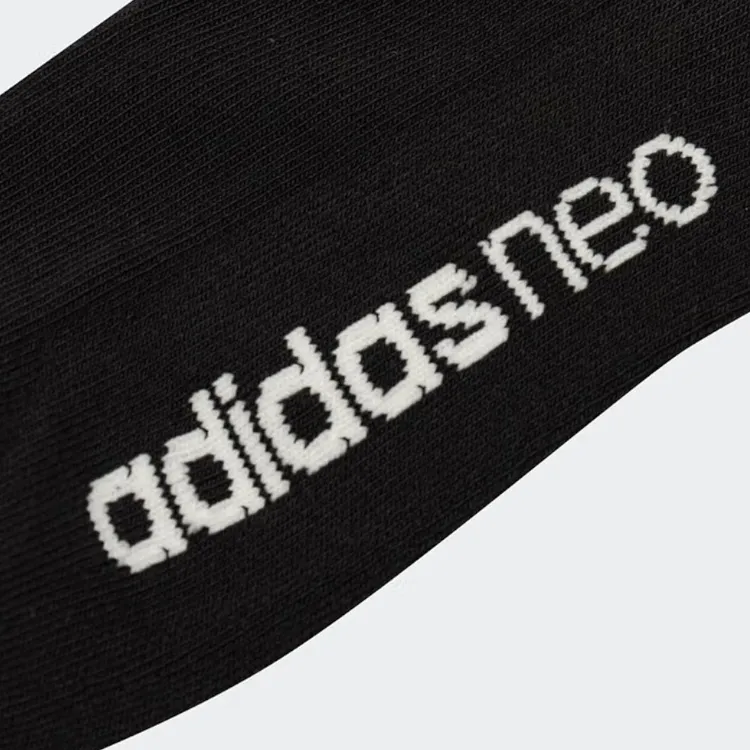 Adidas Neo Mid Calf Socks Unisex 1 Pack Black-2