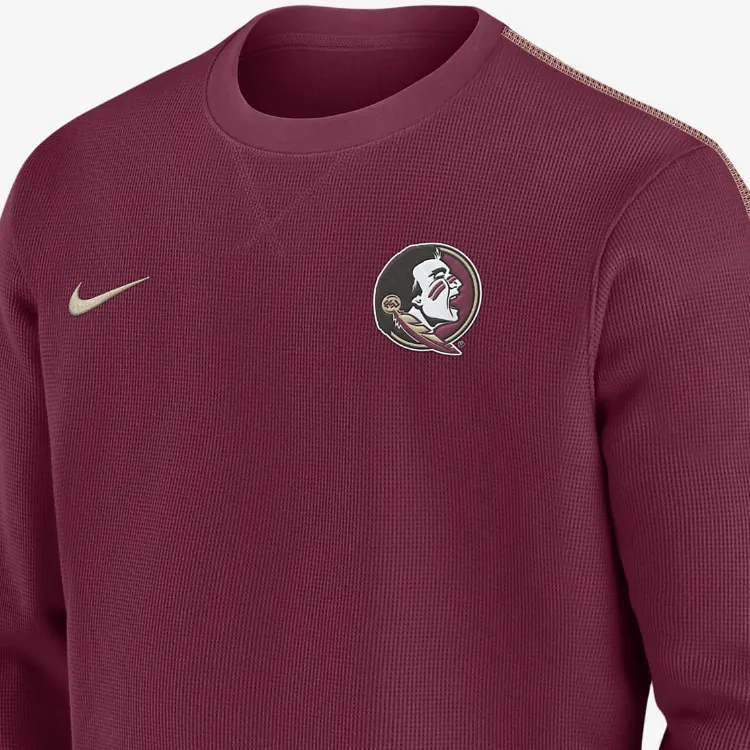 Nike Florida State Seminoles Sideline Coach Men's Nike College Long Sleeve Top-2