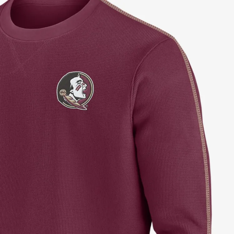 Nike Florida State Seminoles Sideline Coach Men's Nike College Long Sleeve Top-3