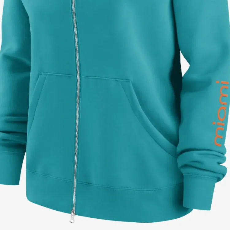 Nike Miami Dolphins Phoenix Women's Nike Nfl Full-Zip Hoodie-4
