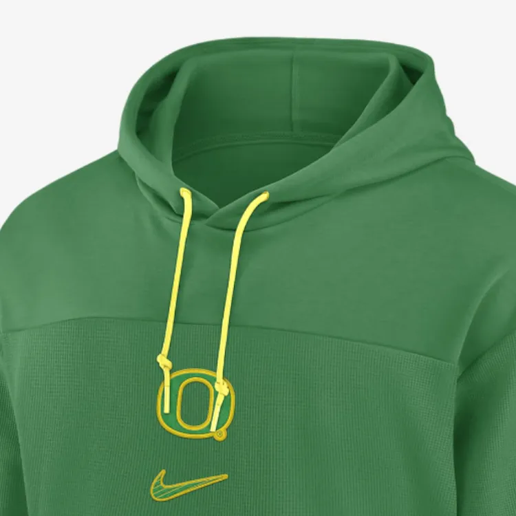 Nike Oregon Ducks Sideline Jersey Men's Nike Dri-FIT College Pullover Hoodie-3