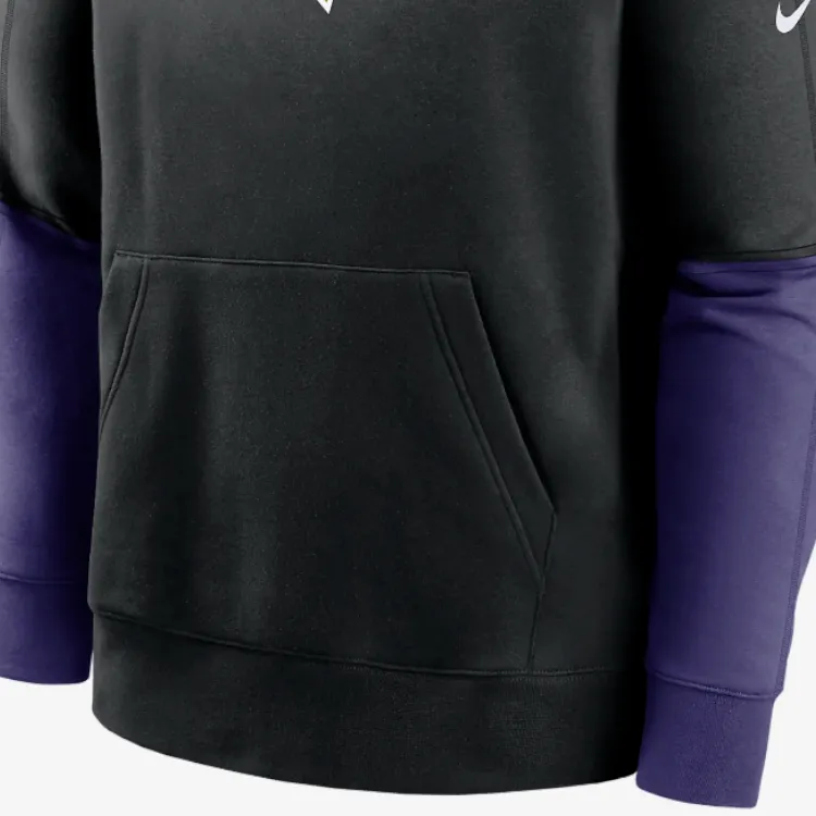 Nike Baltimore Ravens Sideline Team Issue Club Men's Nike Nfl Pullover Hoodie-4