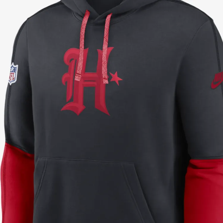 Nike Houston Texans Logo Team Issue Club Men's Nike Nfl Pullover Hoodie-2