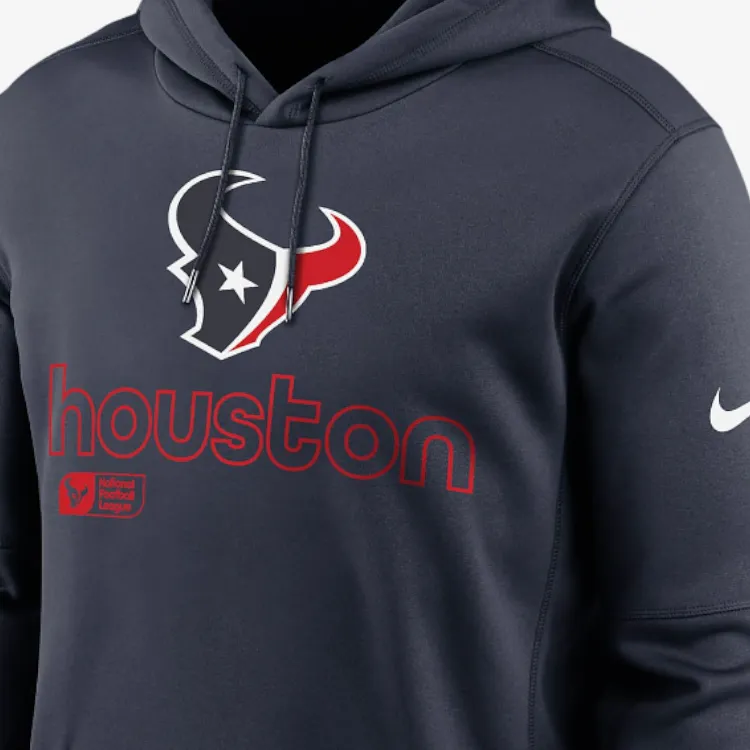 Nike Houston Texans Men's Nike Therma Nfl Pullover Hoodie-4
