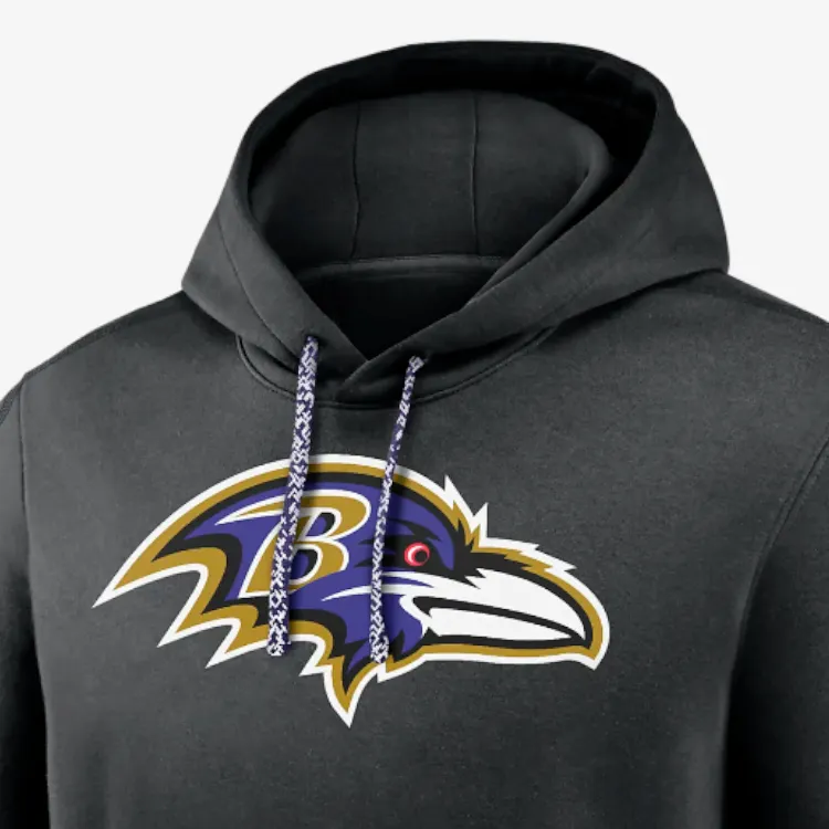 Nike Baltimore Ravens Sideline Team Issue Club Men's Nike Nfl Pullover Hoodie-3