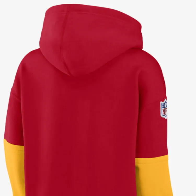 Nike Kansas City Chiefs Sideline Essential Women's Nike Nfl Pullover Hoodie-5