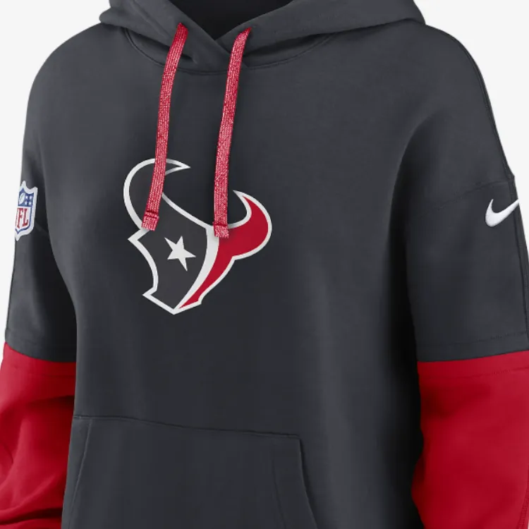 Nike Houston Texans Sideline Essential Women's Nike Nfl Pullover Hoodie-3